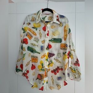 Lisa Says Gah Tessa button down size large - new with tags